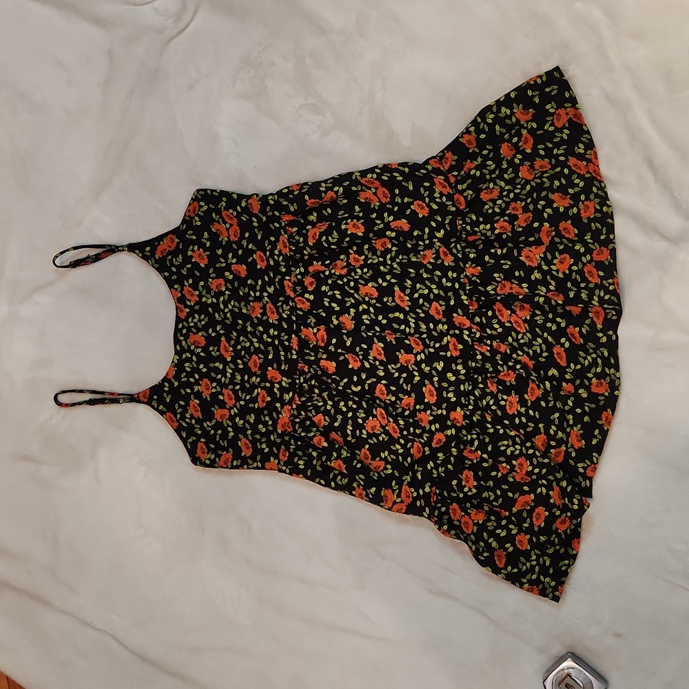 Everly tiered ruffled spaghetti strap tunic